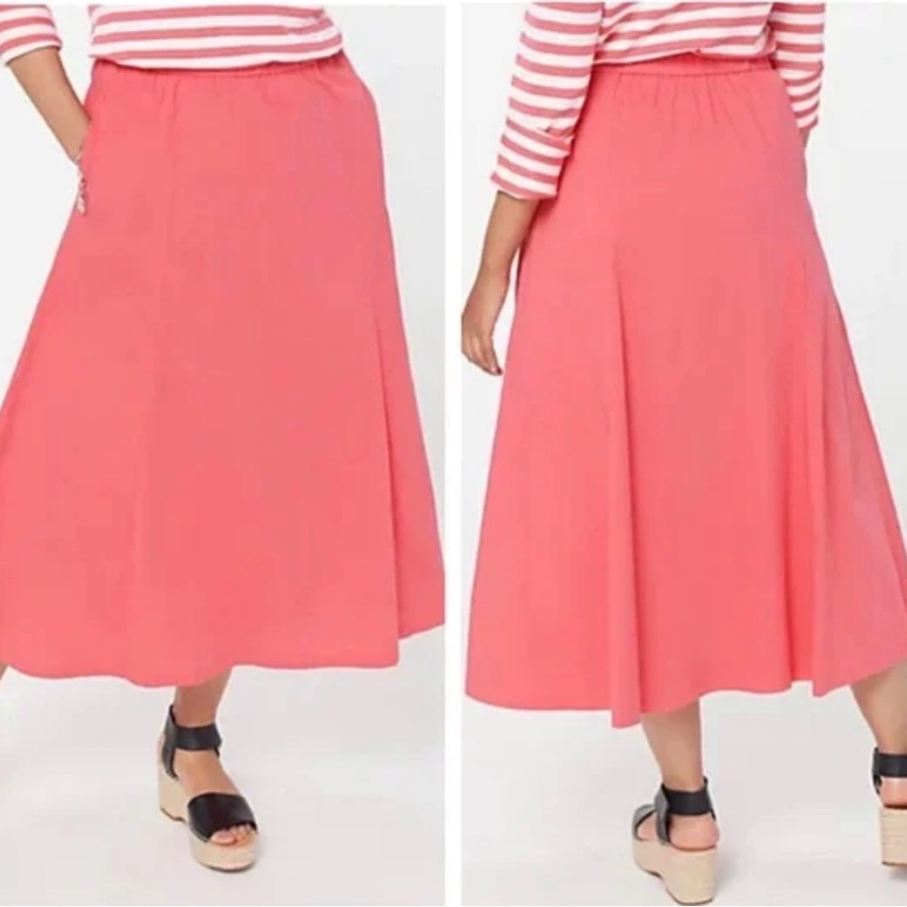 Jason Wu Coral Red Maxi Skirt